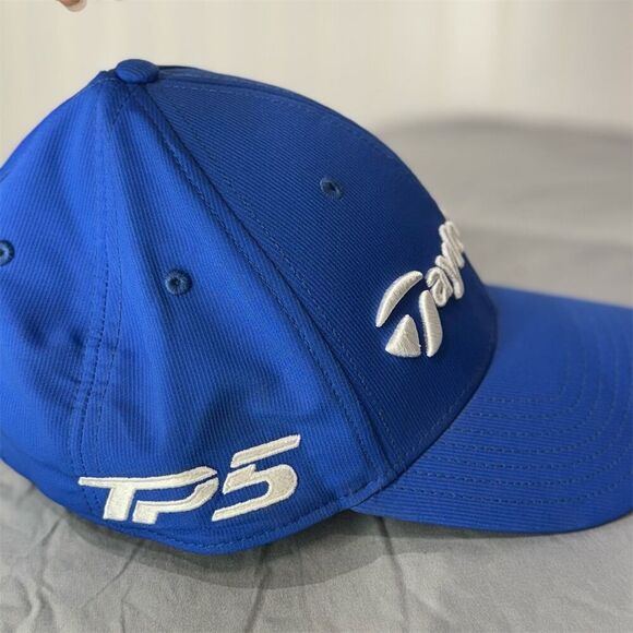 New TaylorMade Golf Hat TP5 M3 Blue Embroidered Cap Adjustable One Size Sports - Picture 4 of 7